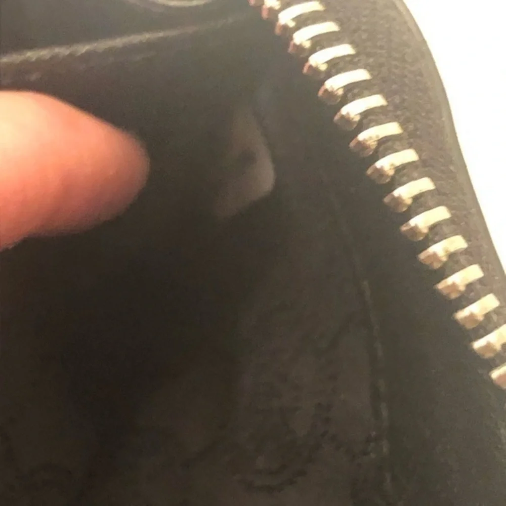 Michael kors black wristlet clutch micro studs